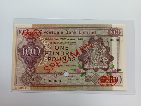 스코틀랜드 견본권 Specimen(초레어급)